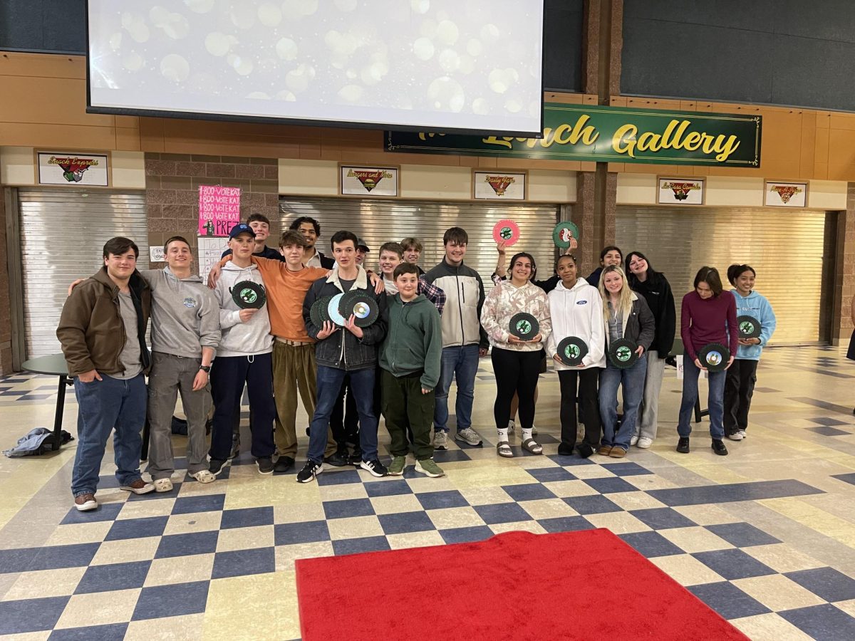 Students from Emerald Ridge, Rogers and Puyallup high schools celebrate their wins at the 2026 Clock Tower Film Festival.